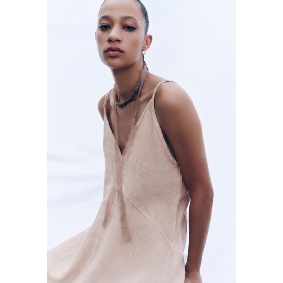 Zara Linen Maxi Dress - Picture 5 of 11